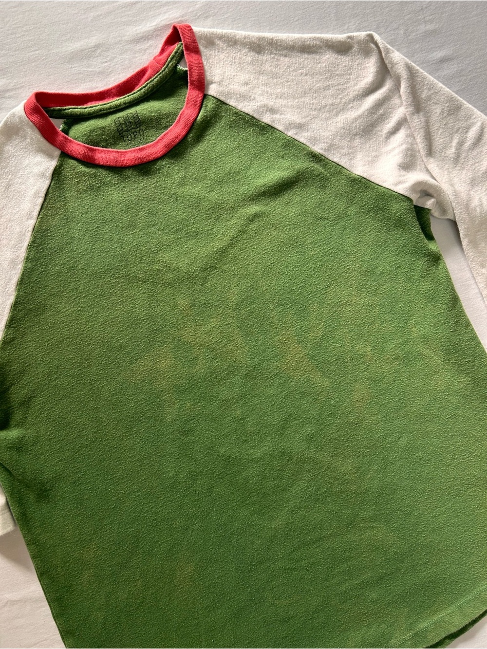 Topo Designs Green Raglan Baseball Tee XL Made in USA
